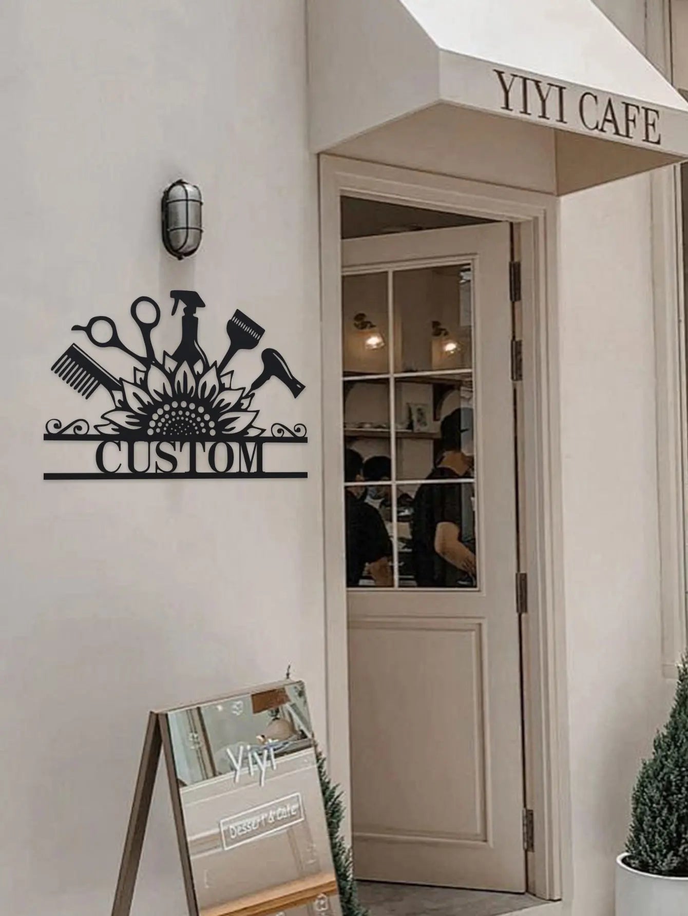 Custom Hair Dresser Metal Sign,Custom Beauty Salon Girl Hair Metal Wall Art,Personalized Hair Dresser Name Sign, Custom Hairstyl