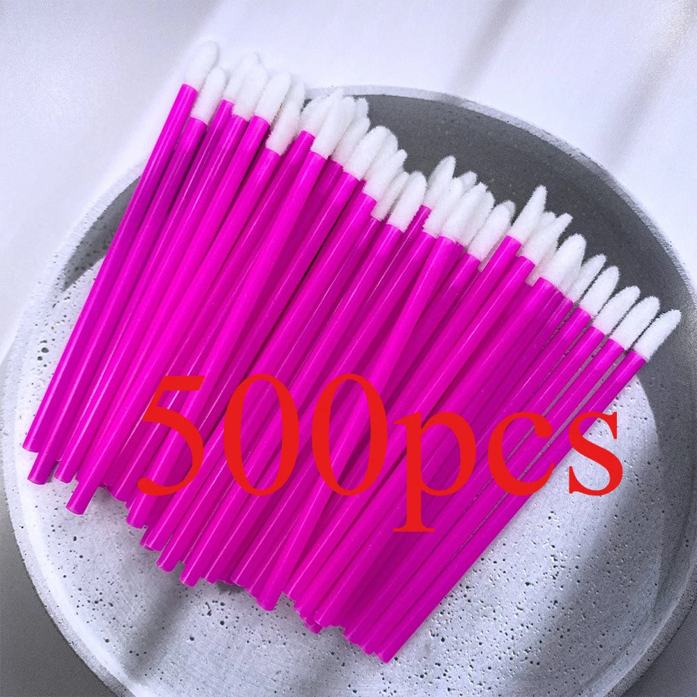 50/500PCS Disposable Lip Brush Eyelash Extension Makeup Brushes Lash Extension Mascara