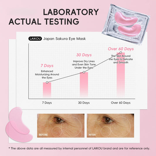Collagen Water Soluble Eye Mask Remove Bags Dark Circles Anti Wrinkle Firming Moisturizing Vitamin C Lifting Eye Care Patches