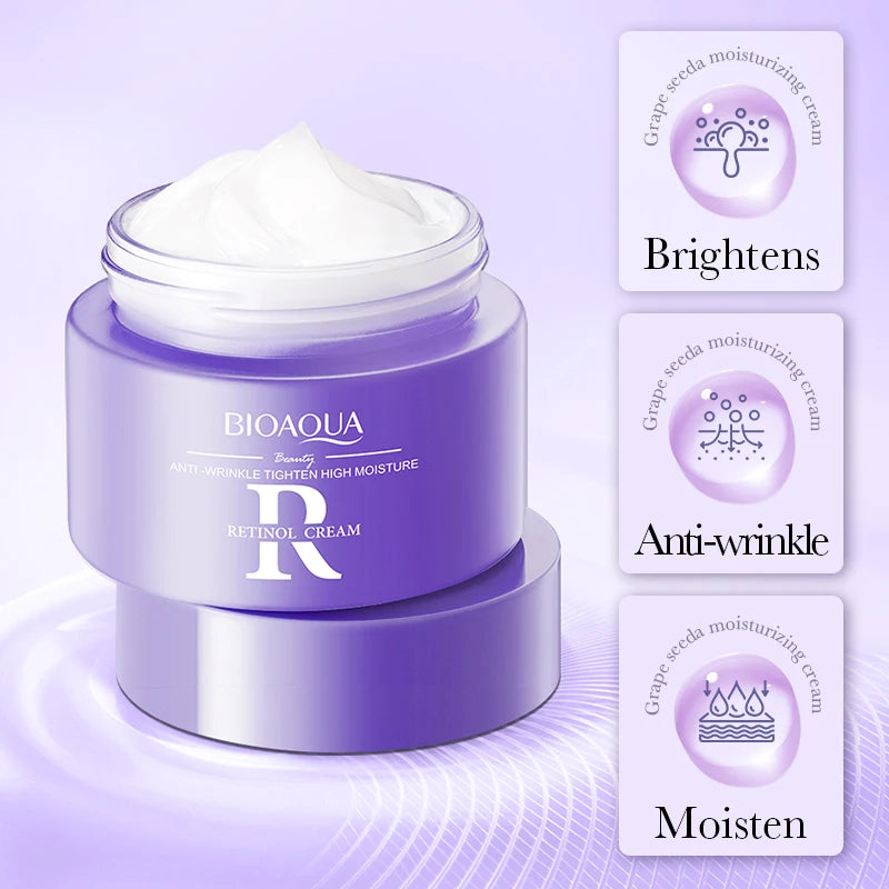 BIOAQUA Retinol Skin Care Sets Moisturizing Hydrating Face Cream Anti-Aging Wrinkle Dark Circles Eye Cream Travel Size Skin Care