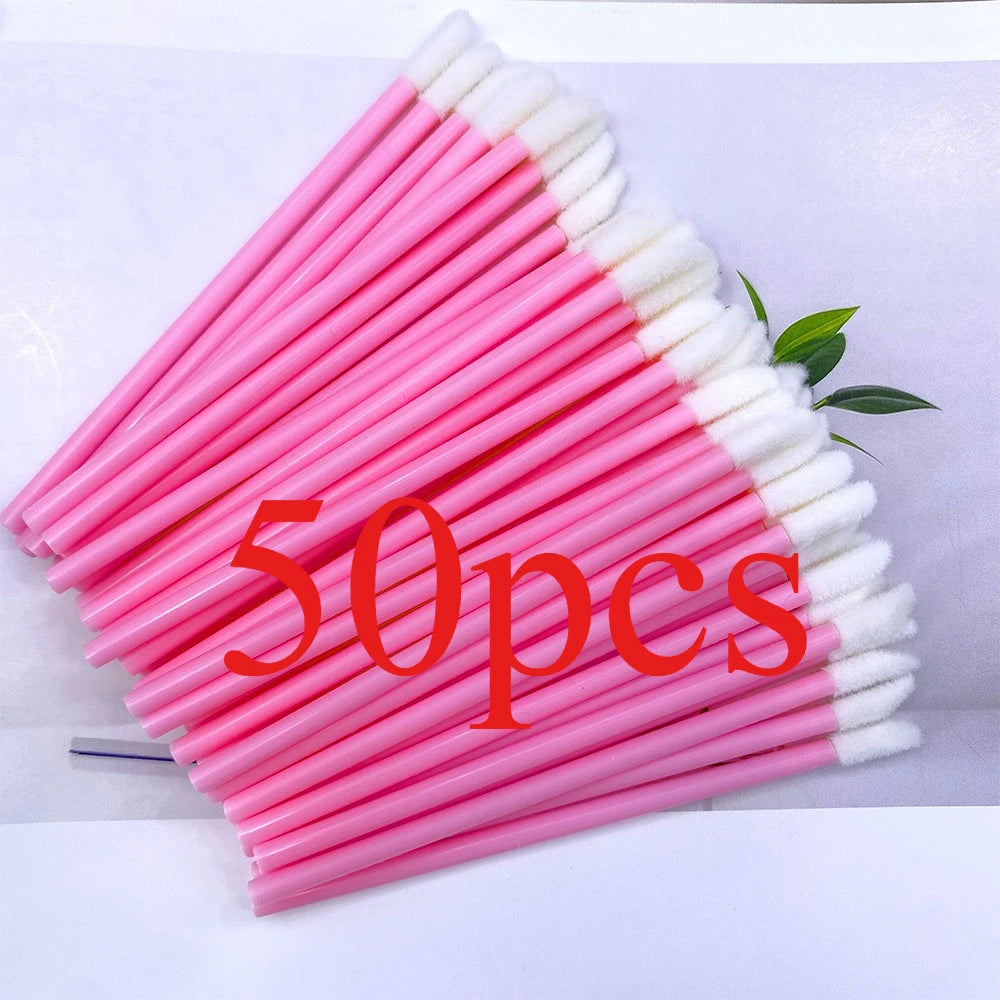 50/500PCS Disposable Lip Brush Eyelash Extension Makeup Brushes Lash Extension Mascara