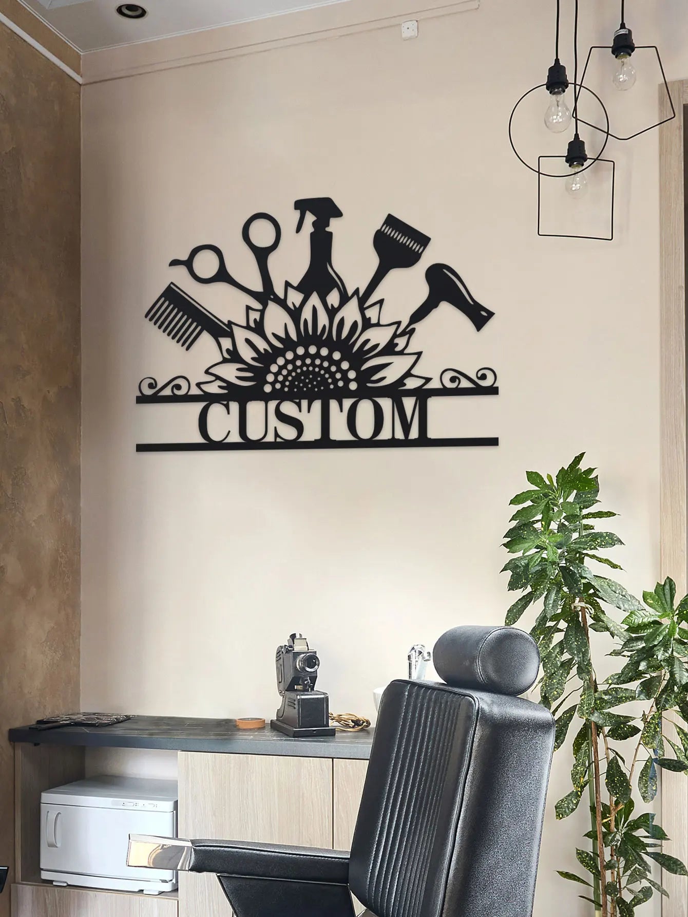 Custom Hair Dresser Metal Sign,Custom Beauty Salon Girl Hair Metal Wall Art,Personalized Hair Dresser Name Sign, Custom Hairstyl