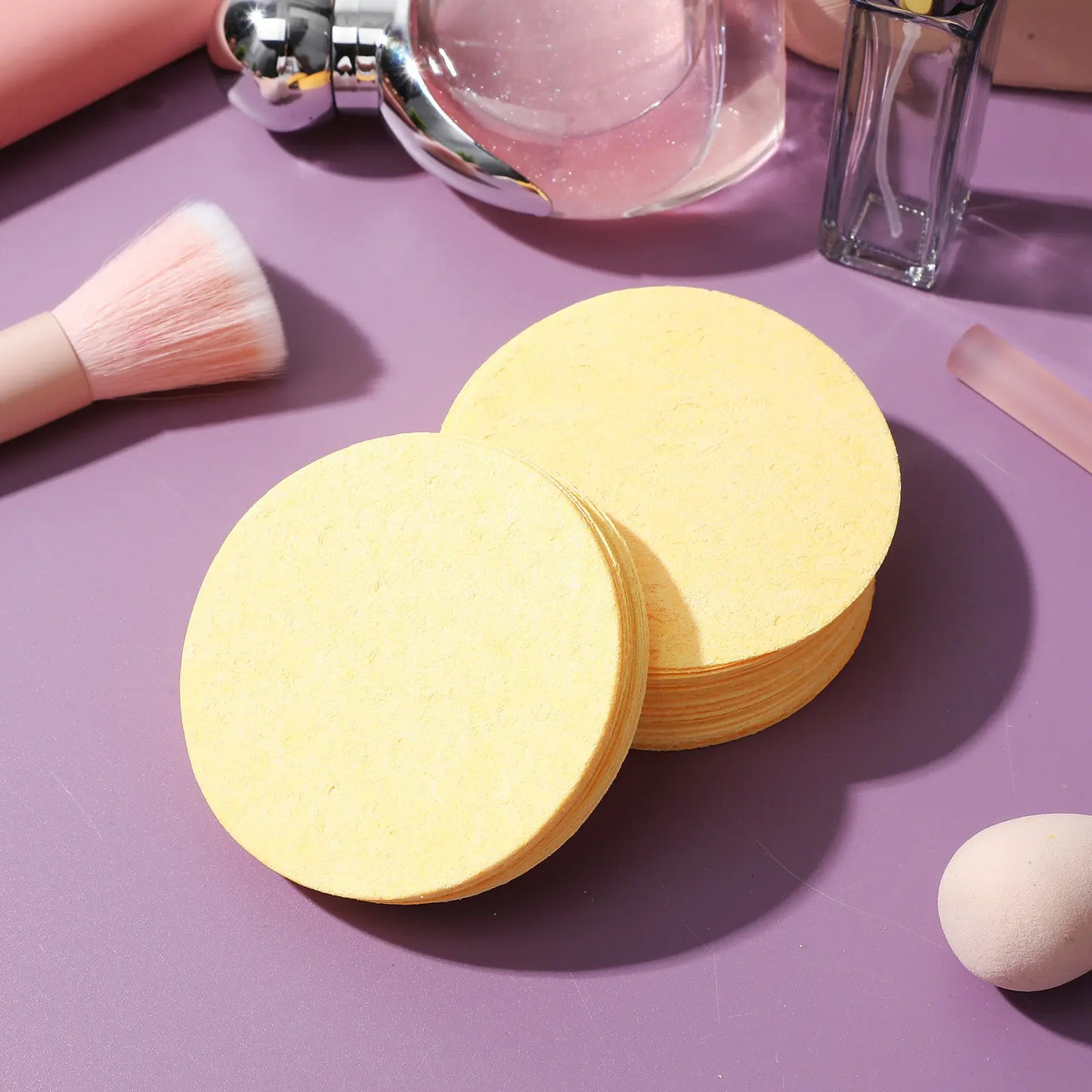 50Pcs Compressed Face Sponges Facial Cleansing