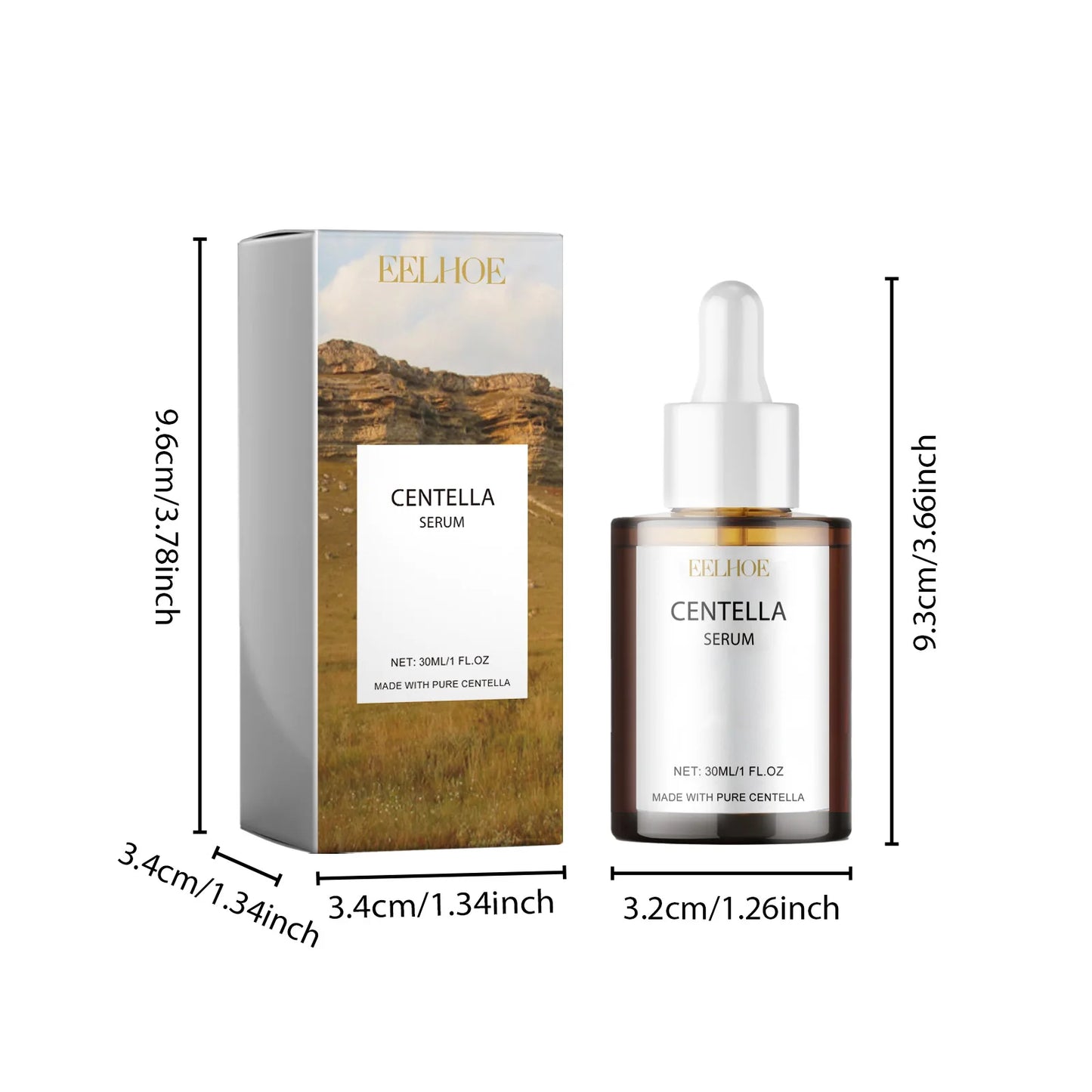 Centella Skin Care Set Centella Serum Face Wash Cleansing Oil Facial Care Set Soothing Refreshing Smooth Glowing Face Essence