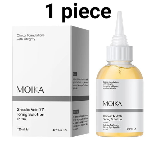 120ml Hydrating 7% Glycolic Acid Face Toner AHA Pore Minimizing Serum Facial Exfoliating Moisturizing Face Lotion