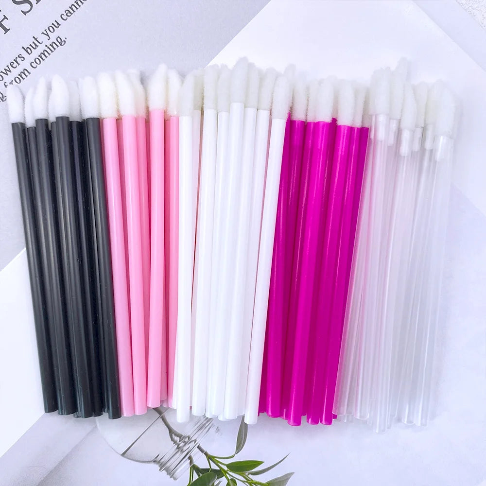 50/500PCS Disposable Lip Brush Eyelash Extension Makeup Brushes Lash Extension Mascara