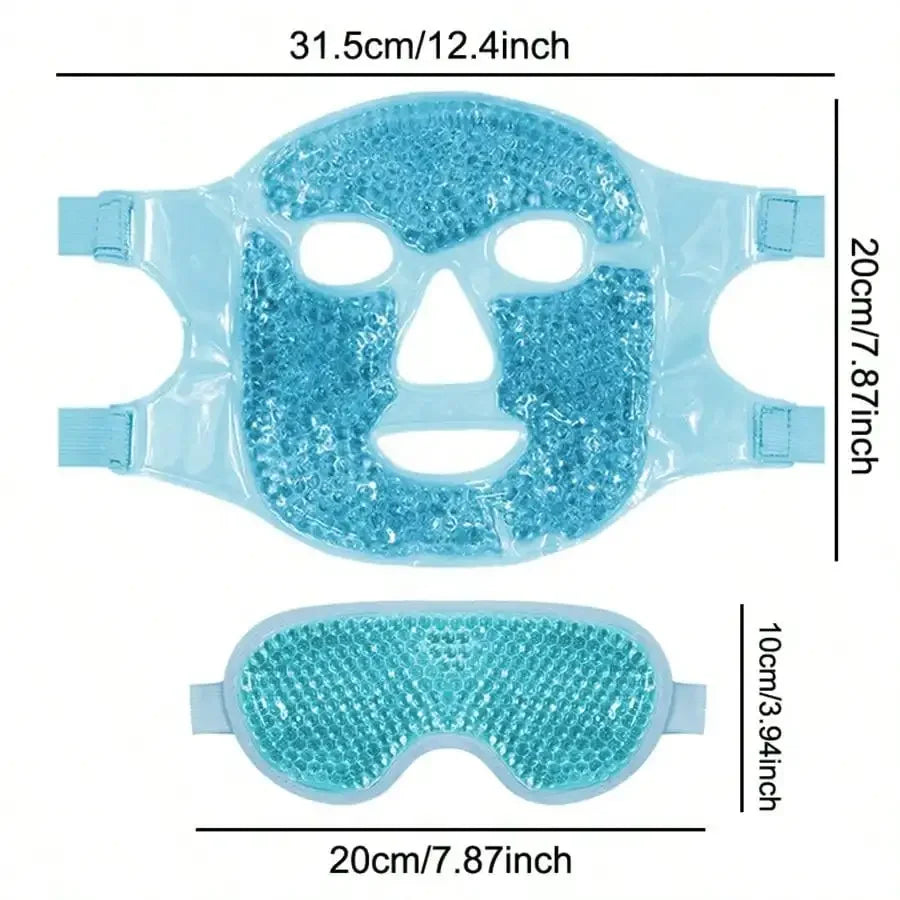 Gel Cooling Ice Face Eye Mask Facial Mask Hot Cold