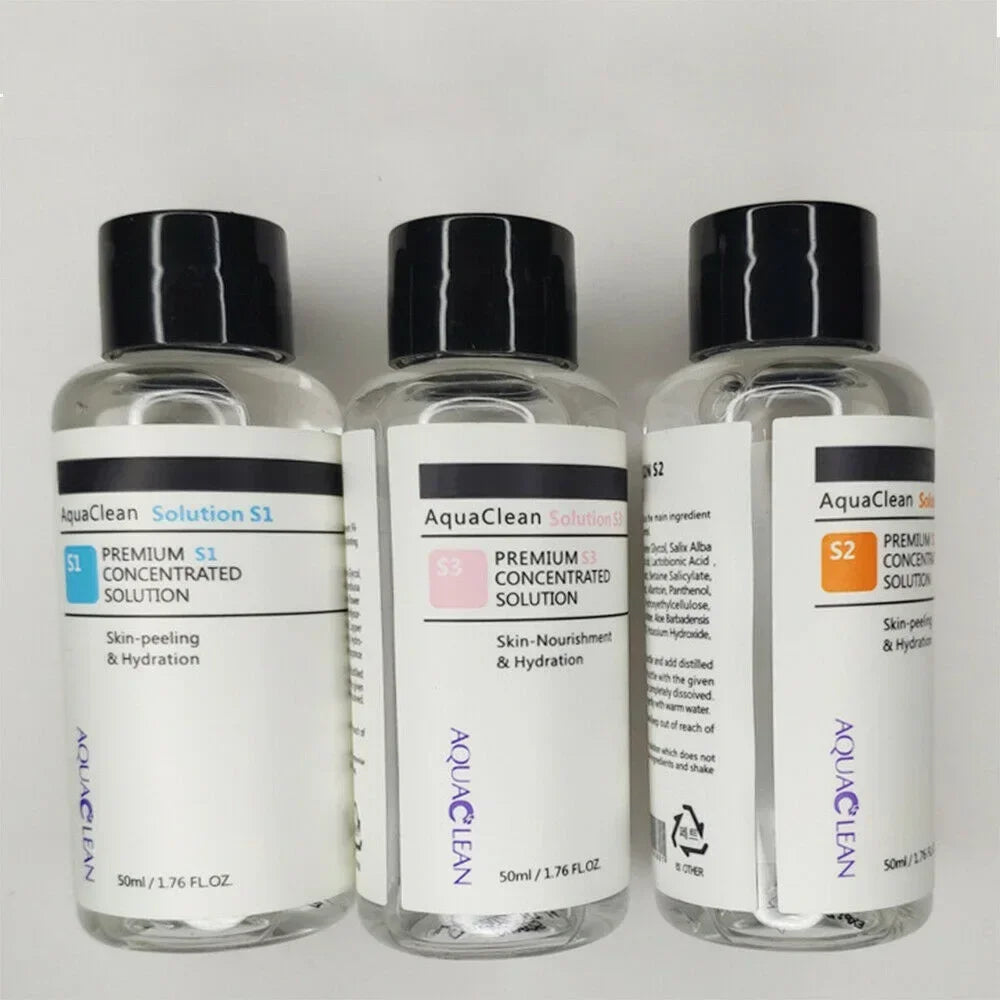 3Pcs Premium S1 S2 S3 Concentrated Peeling Solution Aqua Solution Liquid Cleansing Wrinkle Remove Facial Care Serum