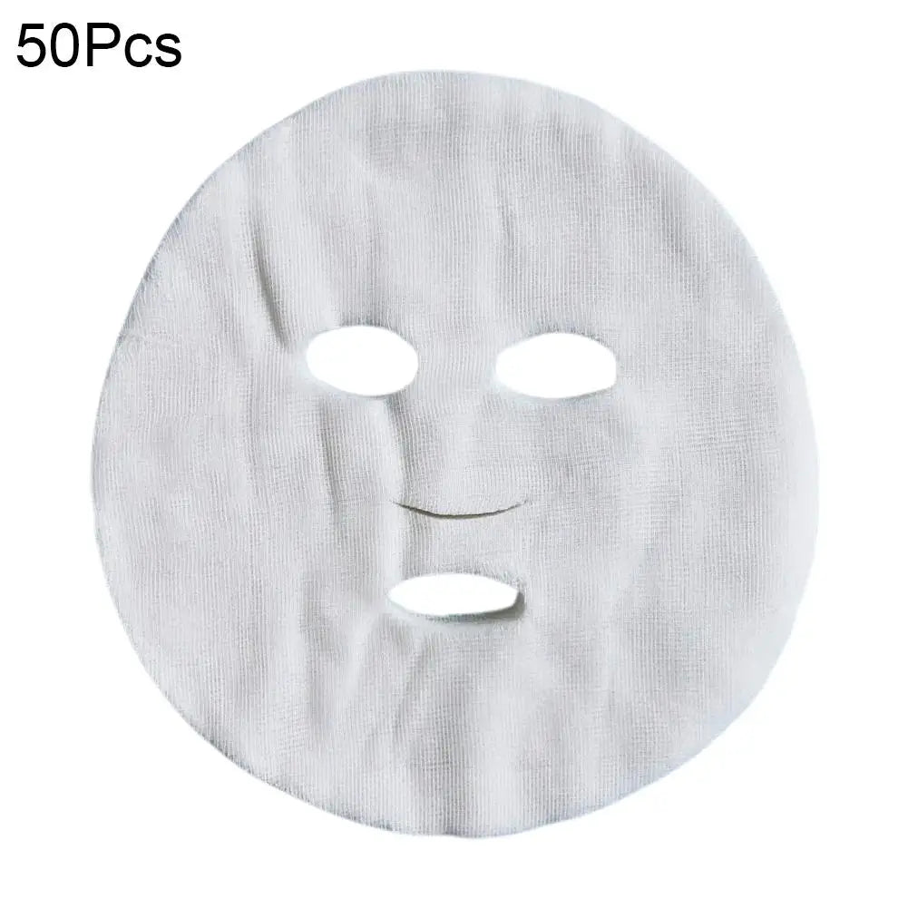 50pcs Facial Gauze Masks Disposable Facial Mask Sheets Ultra-thin DIY Skin Care SPS Facial Mask For Beauty Salons Beauty Tools