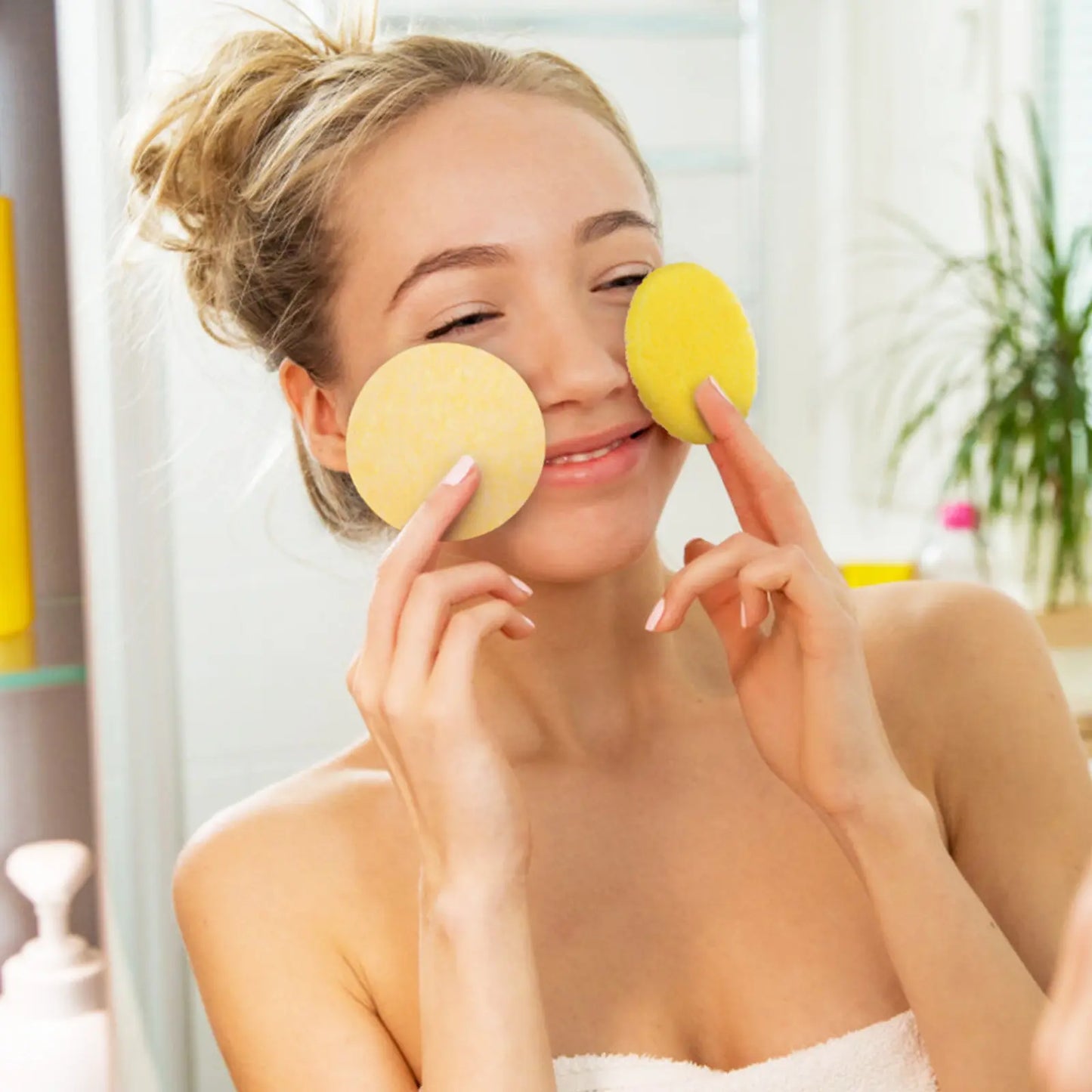 50Pcs Compressed Face Sponges Facial Cleansing