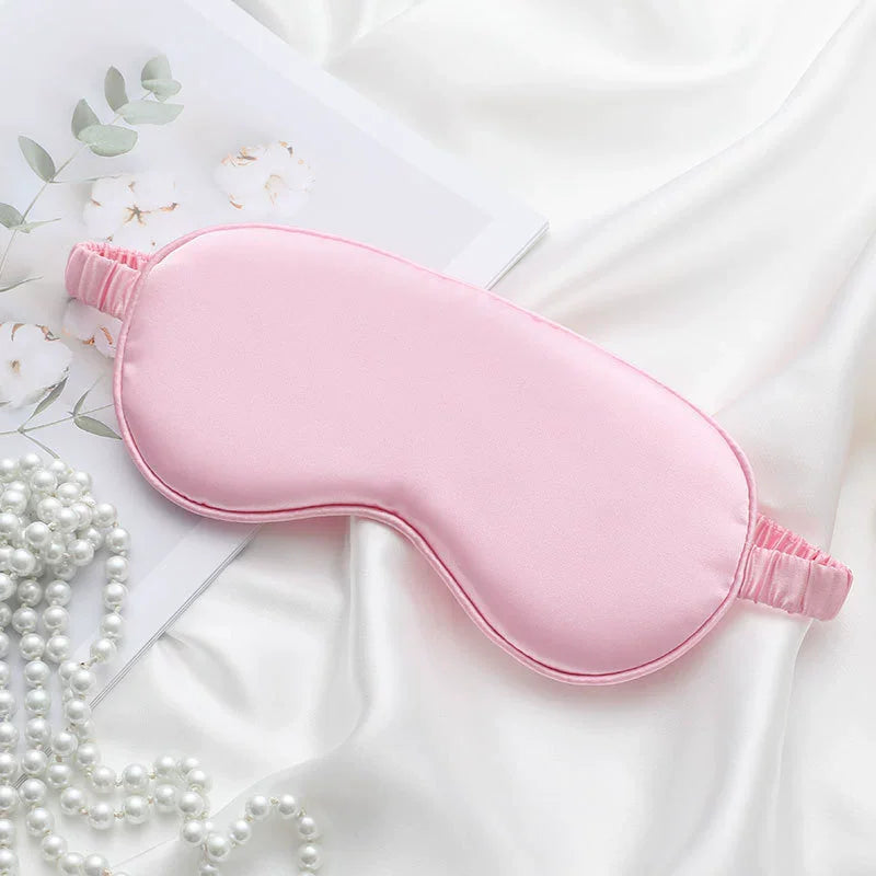 Double-Sided Silk Sleeping Eyeshade Light Blocking Breathable Travel Sleep Eye Mask Shields Protective Safety Goggle Eye Wear