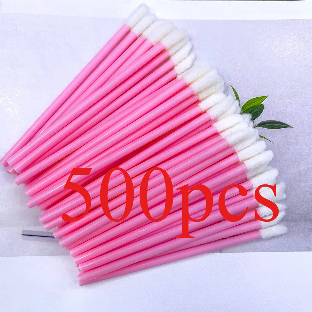 50/500PCS Disposable Lip Brush Eyelash Extension Makeup Brushes Lash Extension Mascara