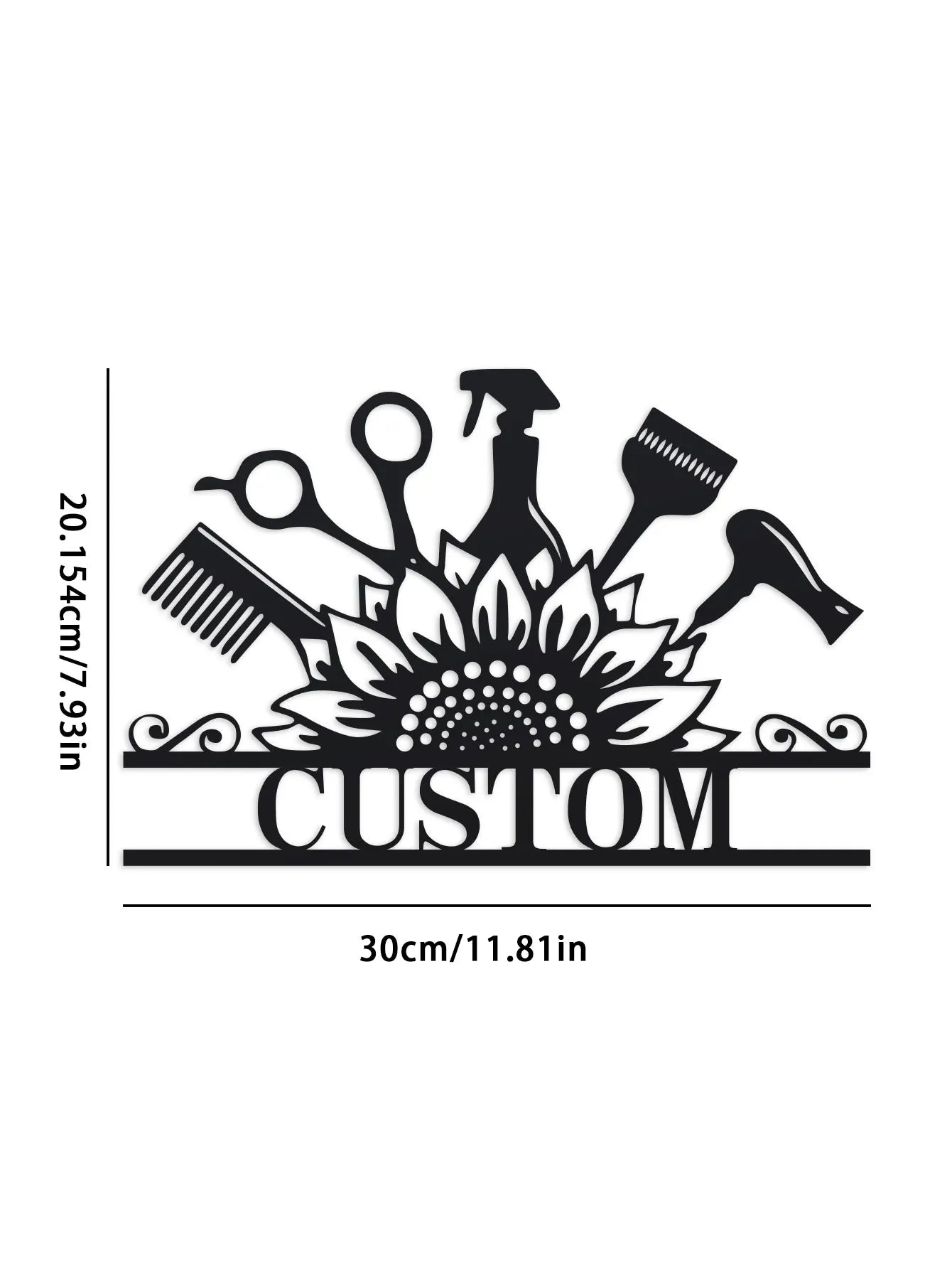 Custom Hair Dresser Metal Sign,Custom Beauty Salon Girl Hair Metal Wall Art,Personalized Hair Dresser Name Sign, Custom Hairstyl