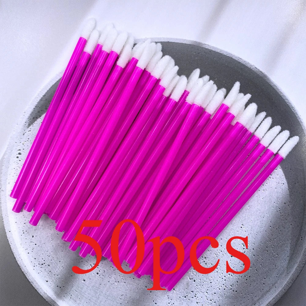 50/500PCS Disposable Lip Brush Eyelash Extension Makeup Brushes Lash Extension Mascara
