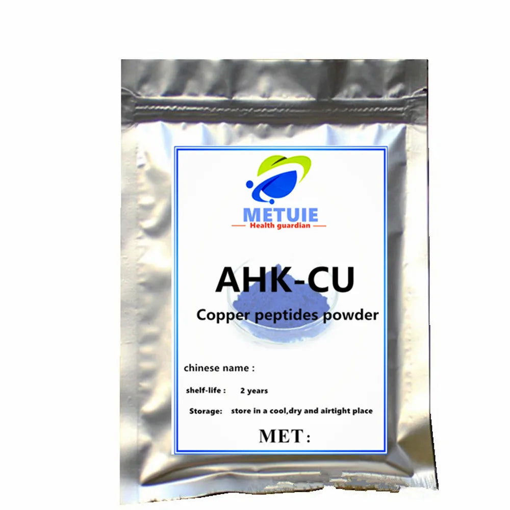 AHK-CU Copper Peptides Powder Bags – Custom Aluminum Foil, Double-Deck Plastic Inner Packs, Tailored for Global Hair Growth Nee