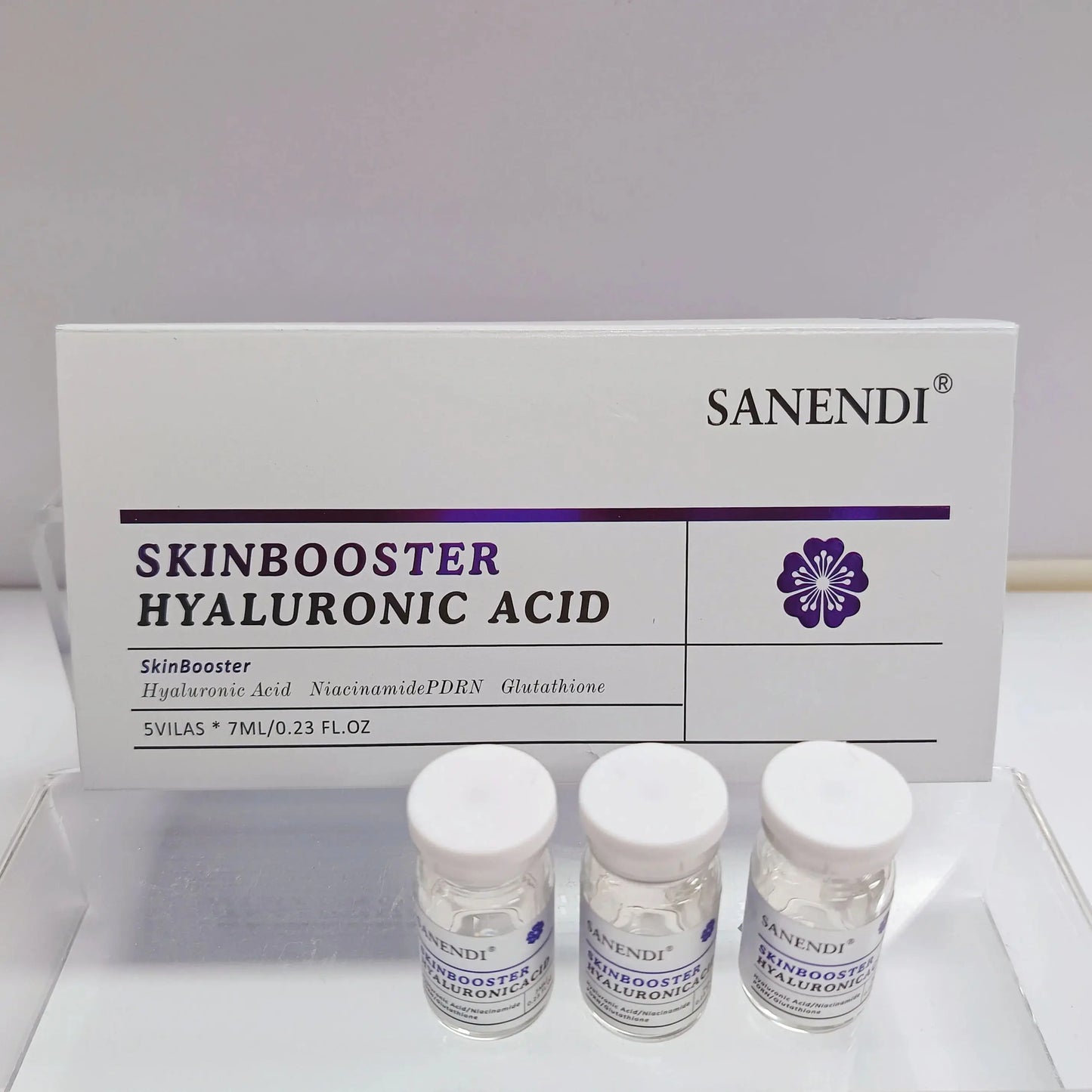 Sanendi Korean Skin Care Product Contain HYALURONIC ACID Moisturizing Soothing And Hydrating Facial Essence Set 7mlx5
