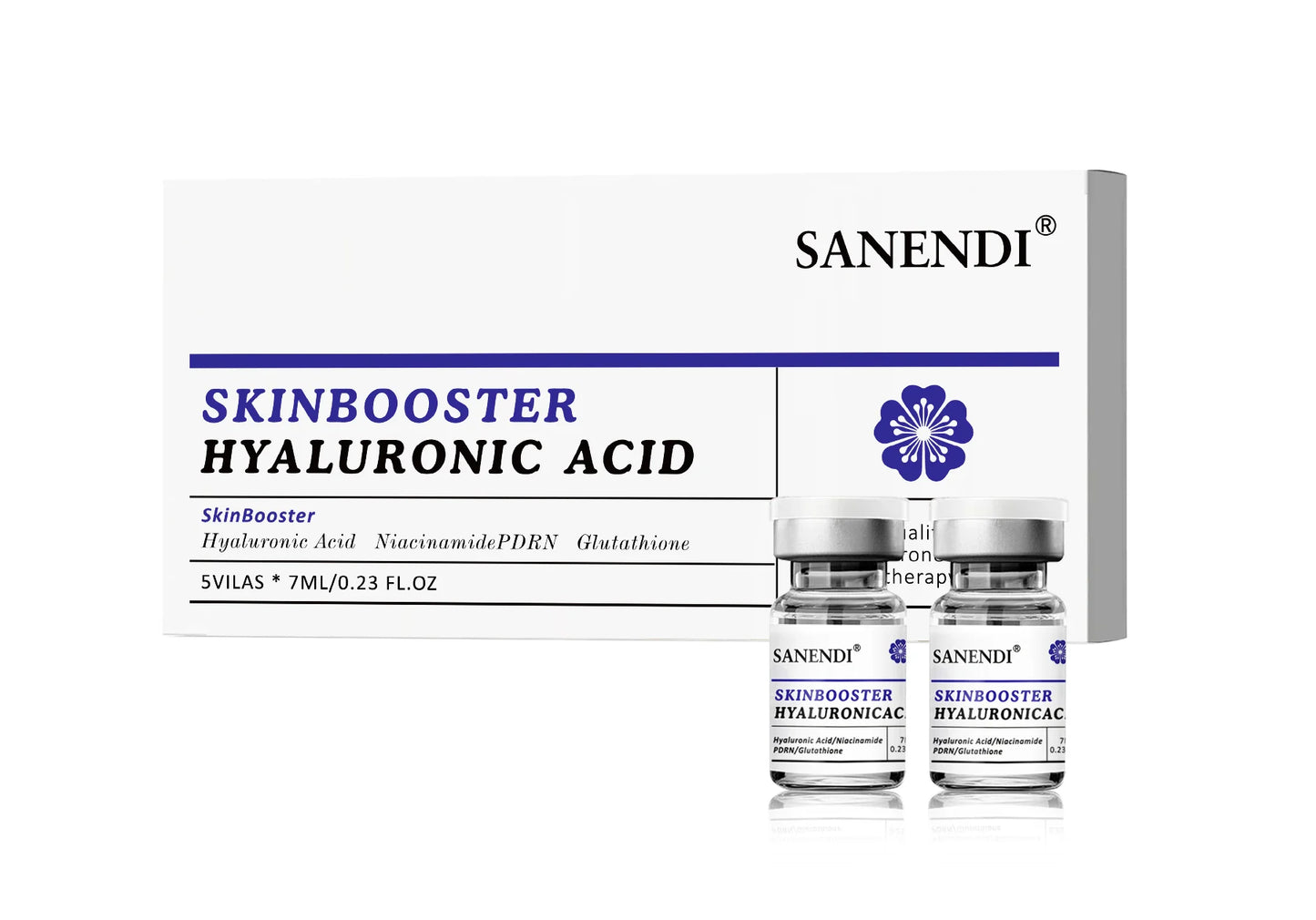 Sanendi Korean Skin Care Product Contain HYALURONIC ACID Moisturizing Soothing And Hydrating Facial Essence Set 7mlx5