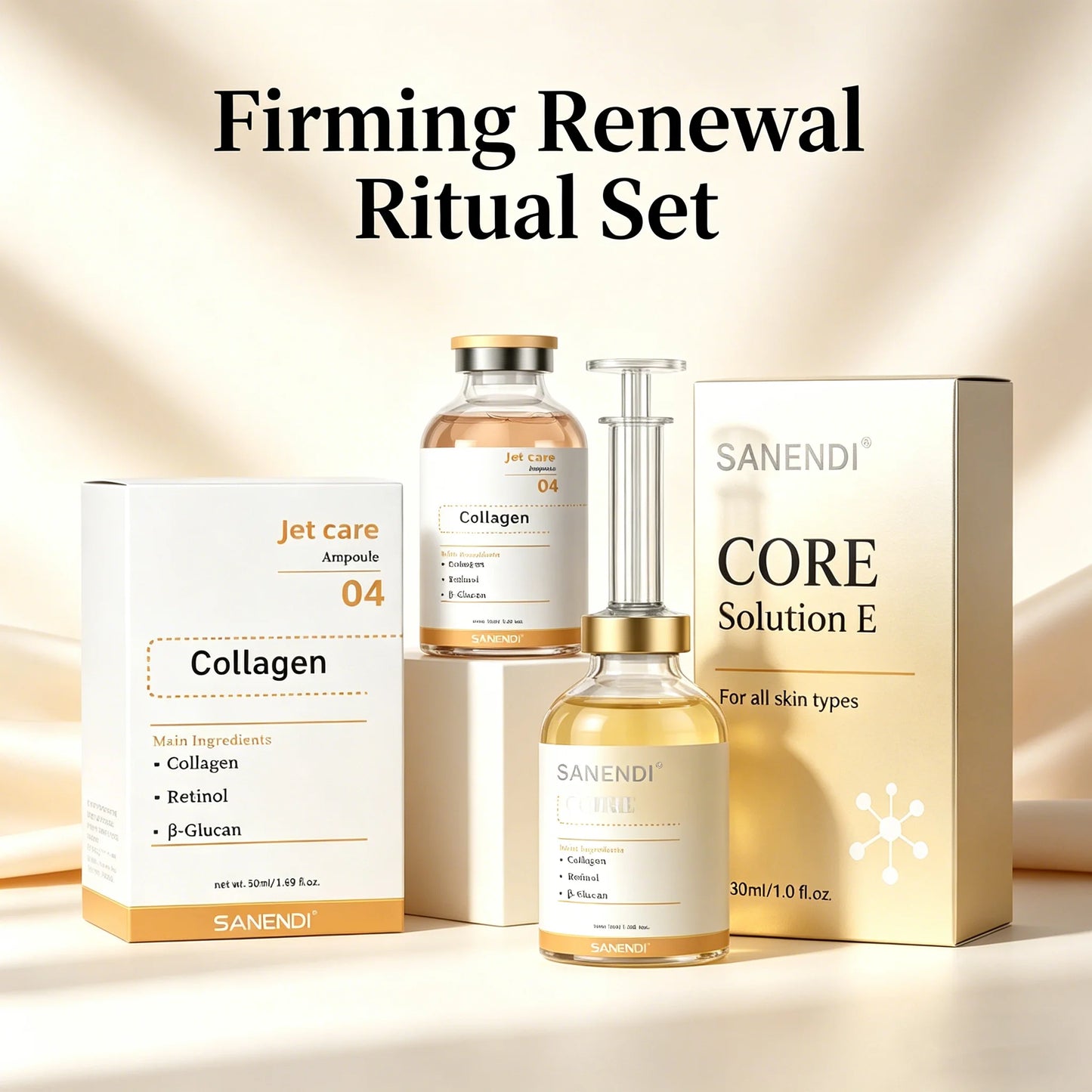 Salmon DNA GSH Korean Skin Care Set Copper Peptide Serum Hyaluronic Acid Collagen Essence Smoothing Hydrating Daily Facial Care