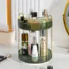 2/3 layer rotary cosmetic storage box - portable perfume skincare countertop storage rack-household storage and organizing tool