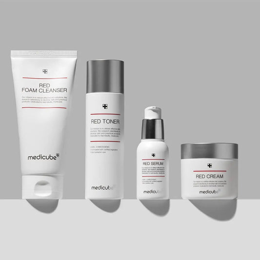 Medicube  Calm Redness Due to Dryness While Refining Uneven Texture  Formula for Breakout-prone Skin Soothing Red Serum