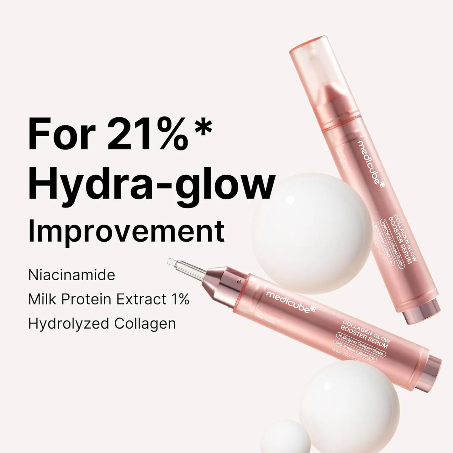 Medicube Collagen Glow Booster Milk Serum Twist Click Radiance Milk Protein Extract Collagen Firms Skin Korean Skin Care