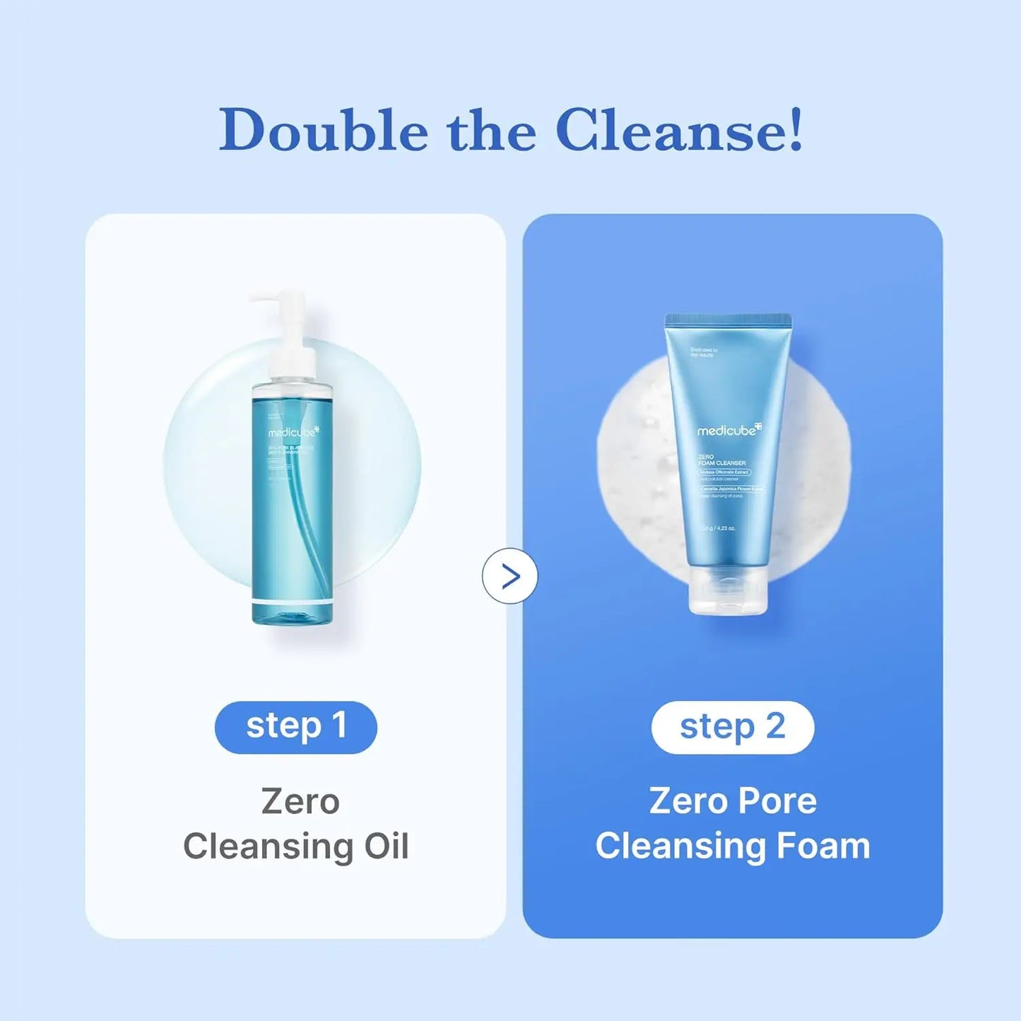 Medicube Zero Pore Clear Blue Capsule Free Brush Cleanser for Skin Texture Blackhead for Double Cleansing Korean Skincare