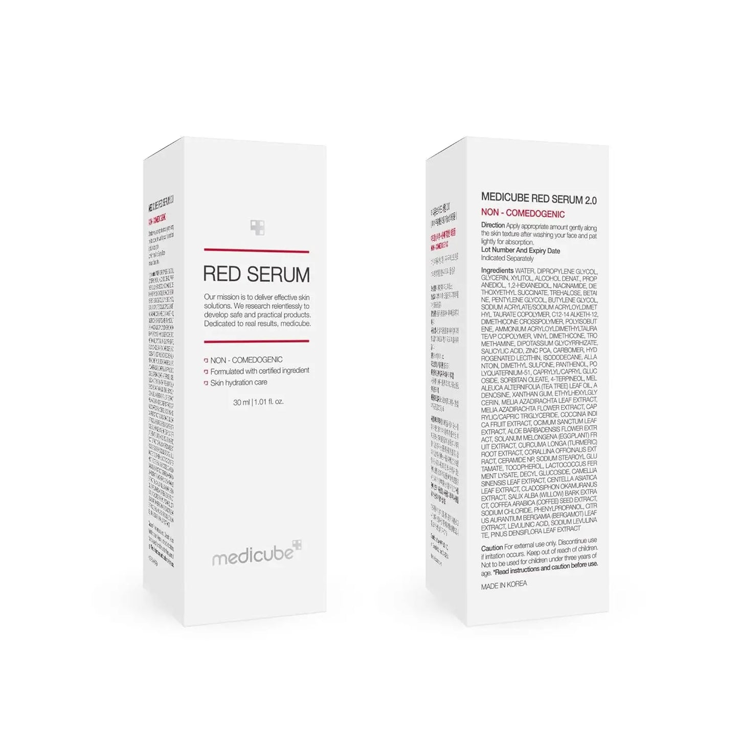 Medicube  Calm Redness Due to Dryness While Refining Uneven Texture  Formula for Breakout-prone Skin Soothing Red Serum