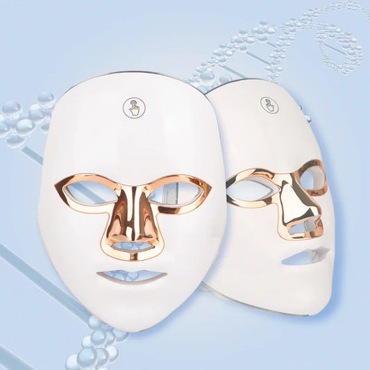 Red Light Mask for Face 7 Colors Red Blue Light Face Mask Skincare at Home Cordless LED Light Therapy Face Spa Machine