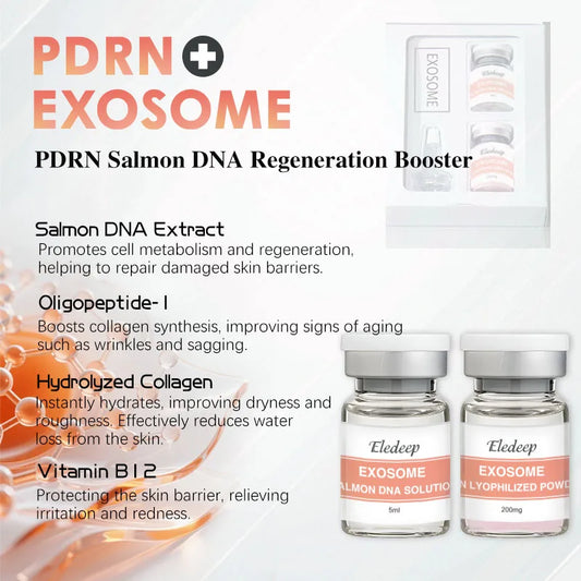 L PDRN Salmon DNA Skincare Solution/Complex Serum/ Hydration & Plumpness/for Skin Smoothness & Glow&Renewal/Anti-wrinkle