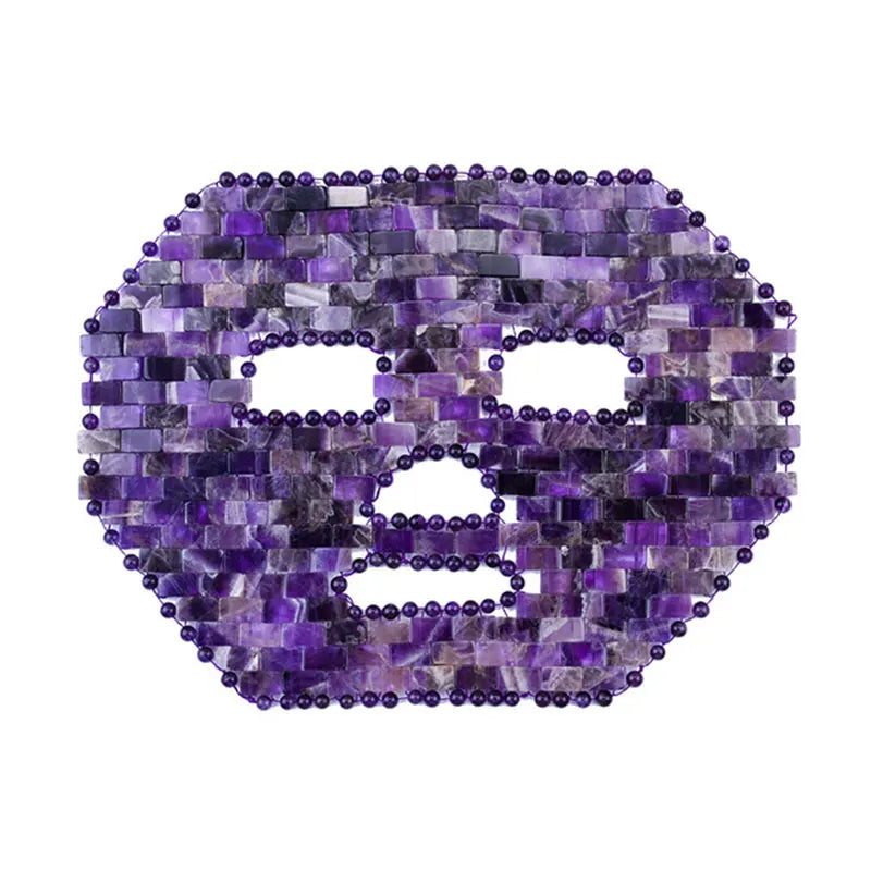 Skincare Beauty Facial Massage Tools Natural Stone Amethyst Jade Face Mask for Anti Aging