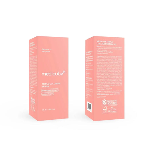 Medicube Triple Collagen Serum 1.85 Fl.oz - Nourish Dull Skin with Triple Collagen Complex Korean Skincare