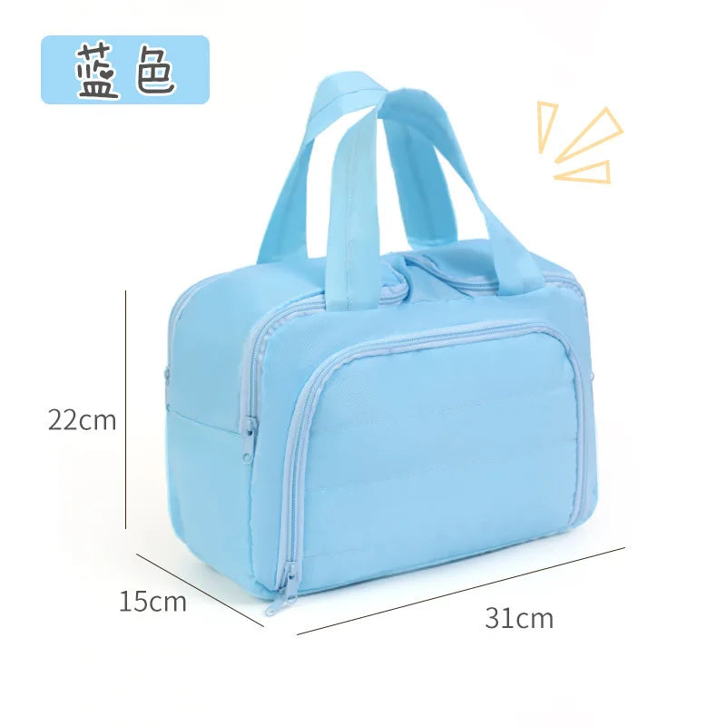 Capacity Travel Skincare Bag Fashionable Cosmetic Makeup Organizer with Zipper Closure