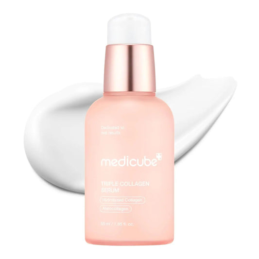 Medicube Triple Collagen Serum 1.85 Fl.oz - Nourish Dull Skin with Triple Collagen Complex Korean Skincare