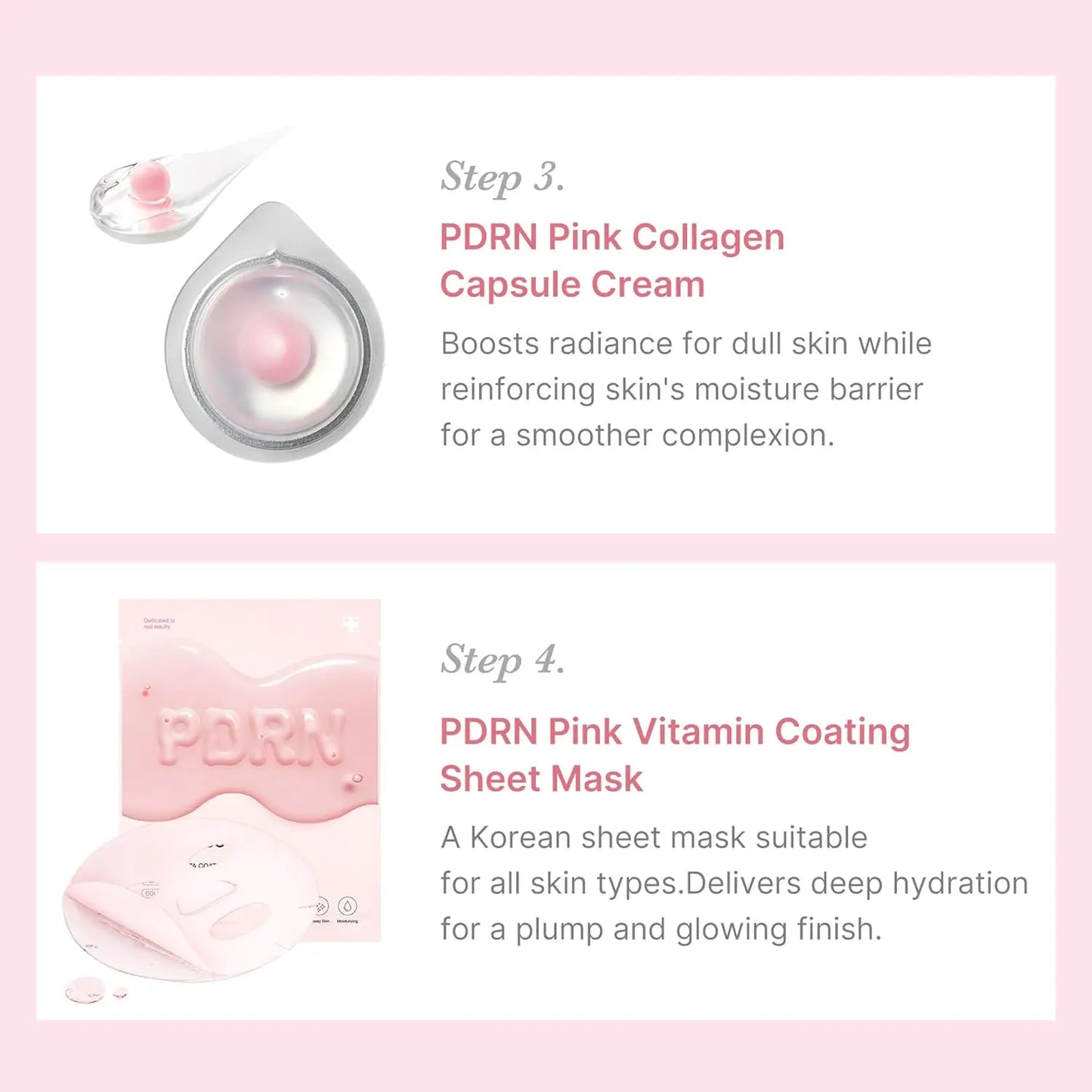 medicube Salmon DNA PD&RN Trial Kit Glass Glow Mini Skincare Set with Toner Serum Korean Skincare