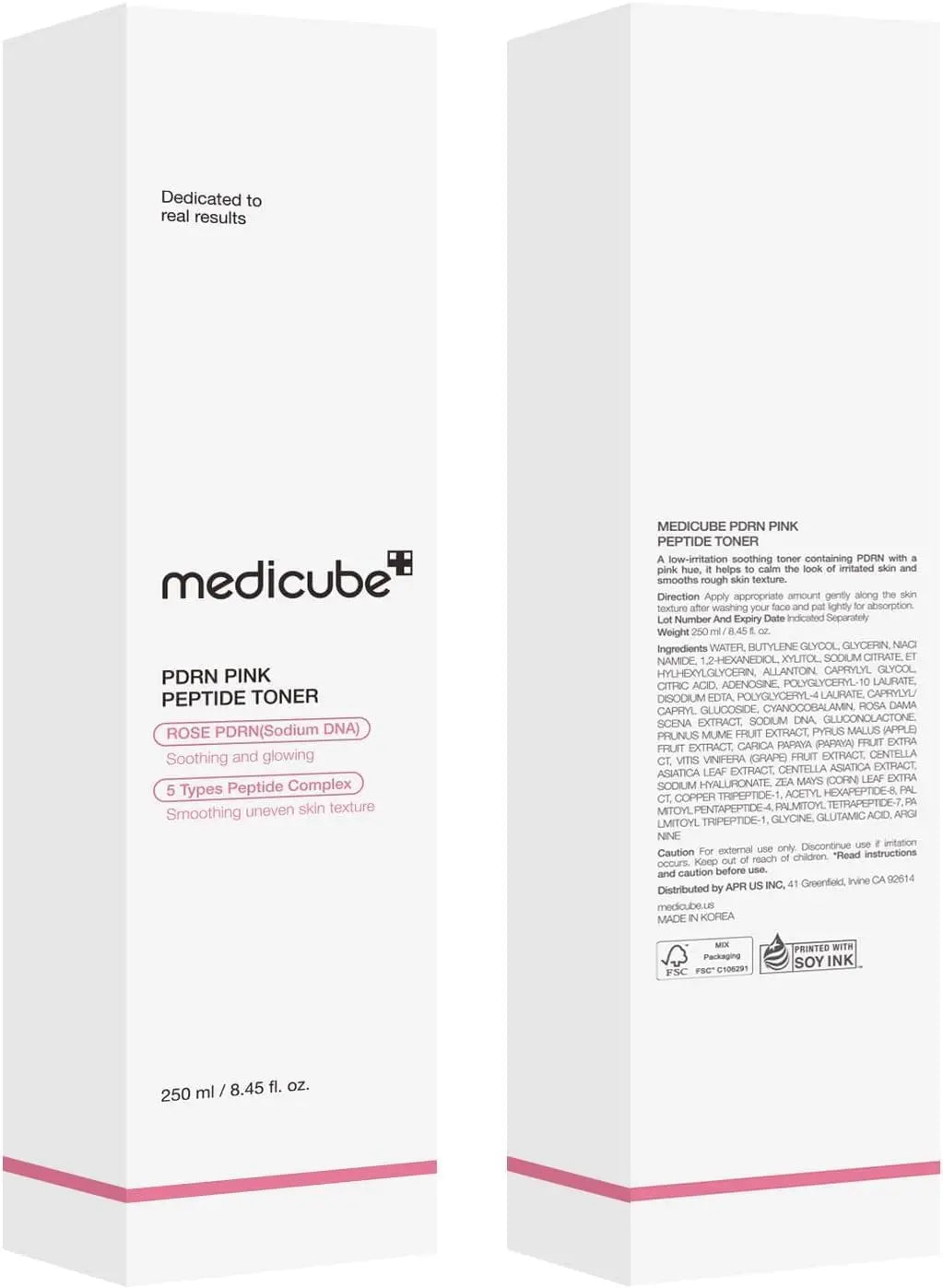 medicube PDRN Toner Salmon DNA PDRN CICA Soothing Toner Lightweight Watery for Skin Boosting Soothing Calming Uneven Skin Tone