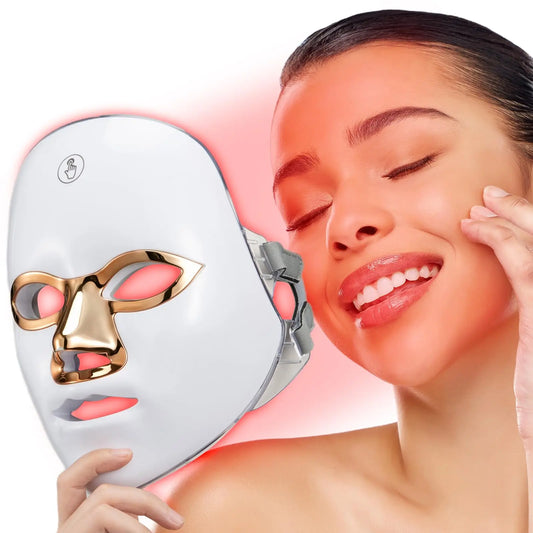 Red Light Mask for Face 7 Colors Red Blue Light Face Mask Skincare at Home Cordless LED Light Therapy Face Spa Machine