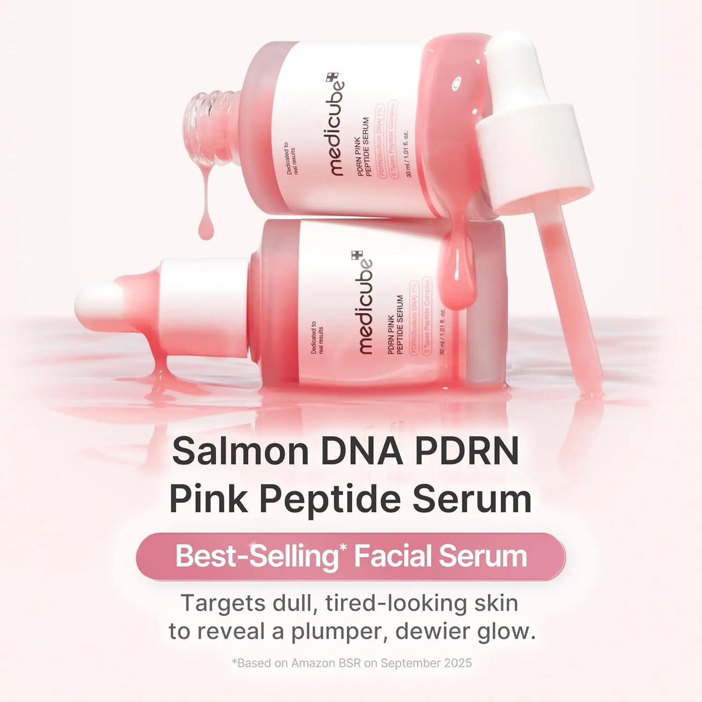 medicube PDR N Pink Peptide Serum  DNA  with Peptides Niacinamide Hydration  Firm-Looking Skin Uneven Tone Care |Korean Skincare