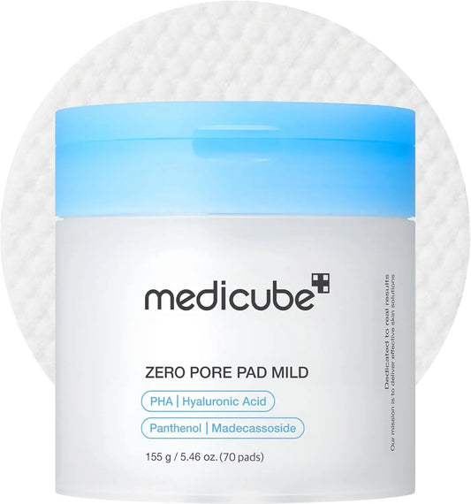 medicube Toner Pads Zero Pore Pad 2.0 Facial Pad for Exfoliation and Pore Care with AHA Lactic Acid  Acid Korean Skin Care