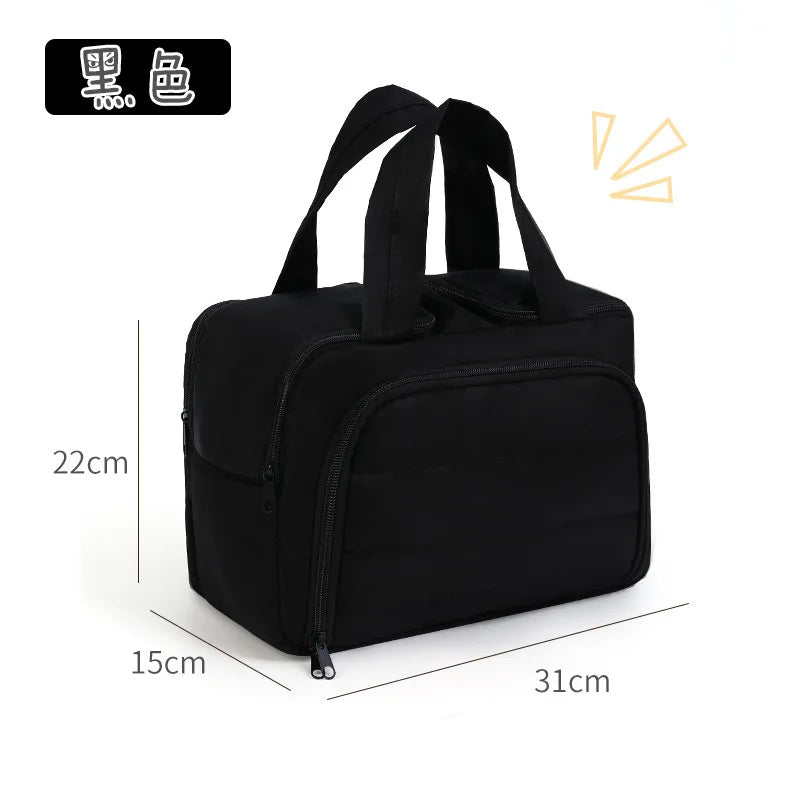 Capacity Travel Skincare Bag Fashionable Cosmetic Makeup Organizer with Zipper Closure