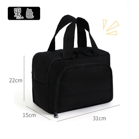 Capacity Travel Skincare Bag Fashionable Cosmetic Makeup Organizer with Zipper Closure