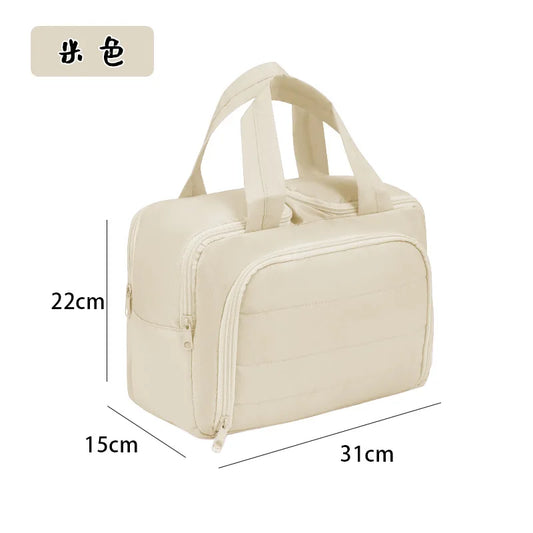 Capacity Travel Skincare Bag Fashionable Cosmetic Makeup Organizer with Zipper Closure