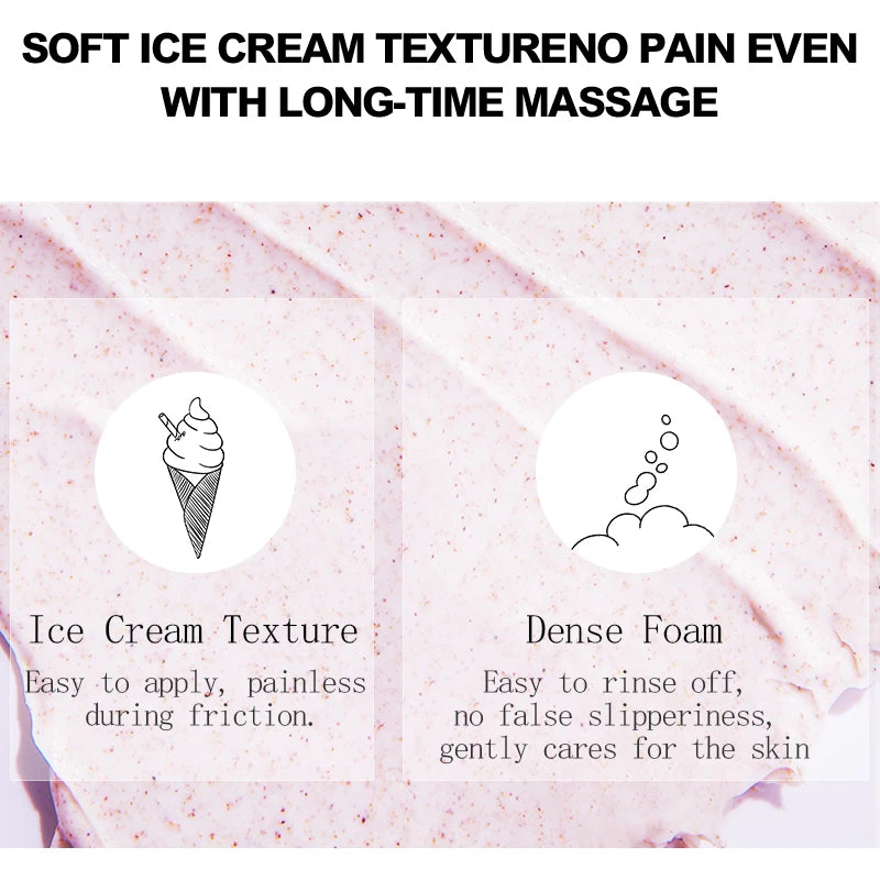 Organic Fruit Extract Smoothing Exfoliating Brighten Cleaning Raspberry Bath Salt Scrub Body Skincare