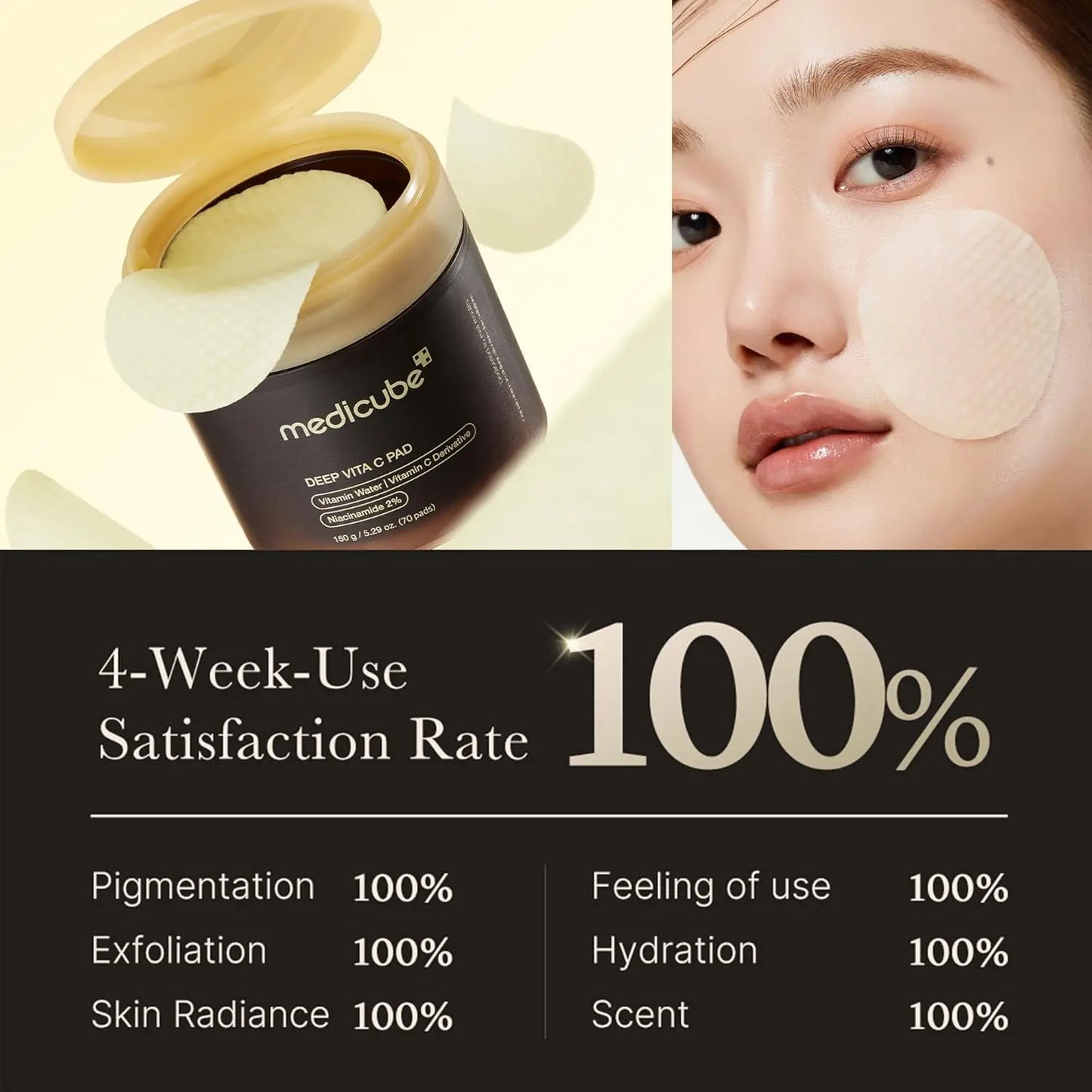 Medicube Toner Pads Deep Vita C Facial Toner Pad for Uneven Skin Toner  Types of Vitamin Korean Skin Care