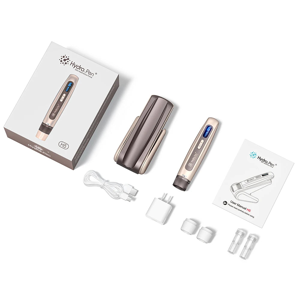 Original Hydra Pen H5 Hot Sale Microneedling Pen EMS Microcurrent Beauty Equipment for Skincare Hair Regrowth Home and Salon Use