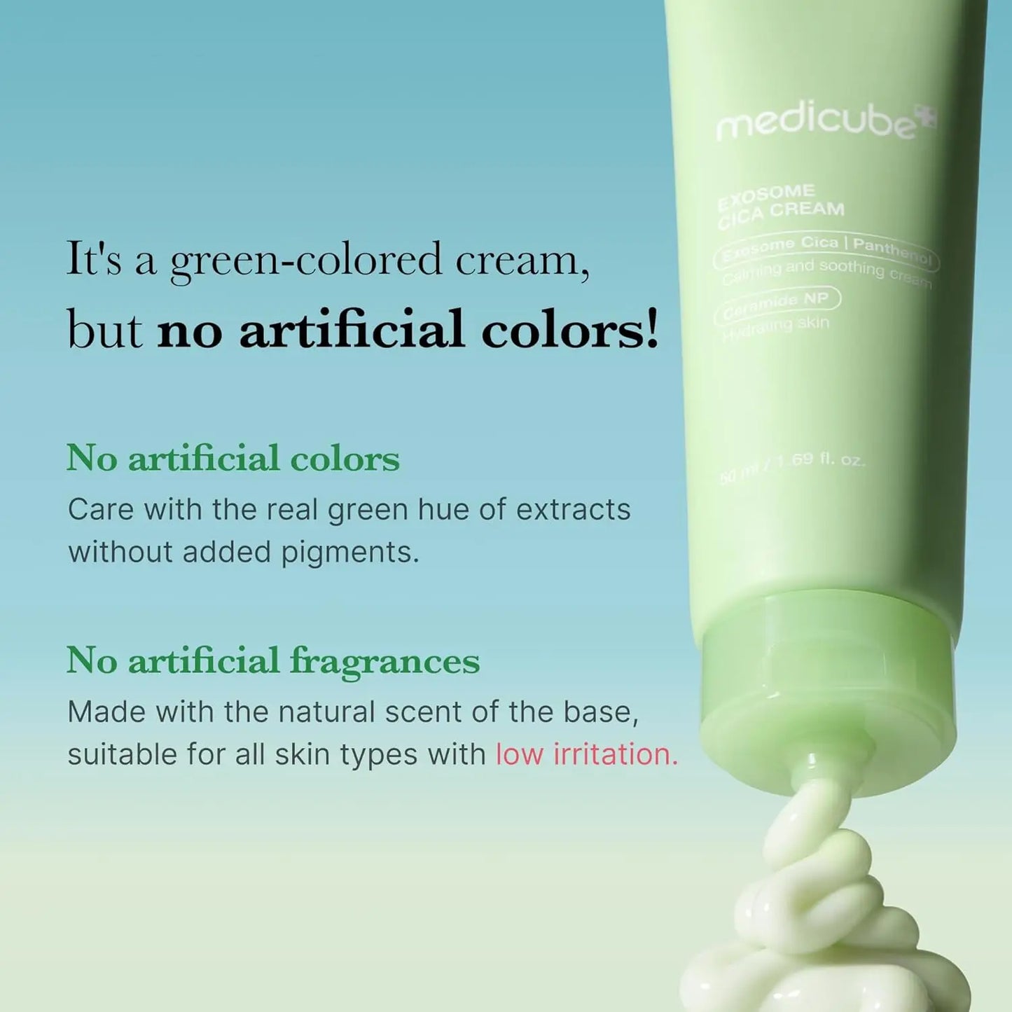 medicube  Tea Tree Cream for Sensitive Skin with  Help Reduce Redness and Breakouts Low-irritating Moisturizing  Care
