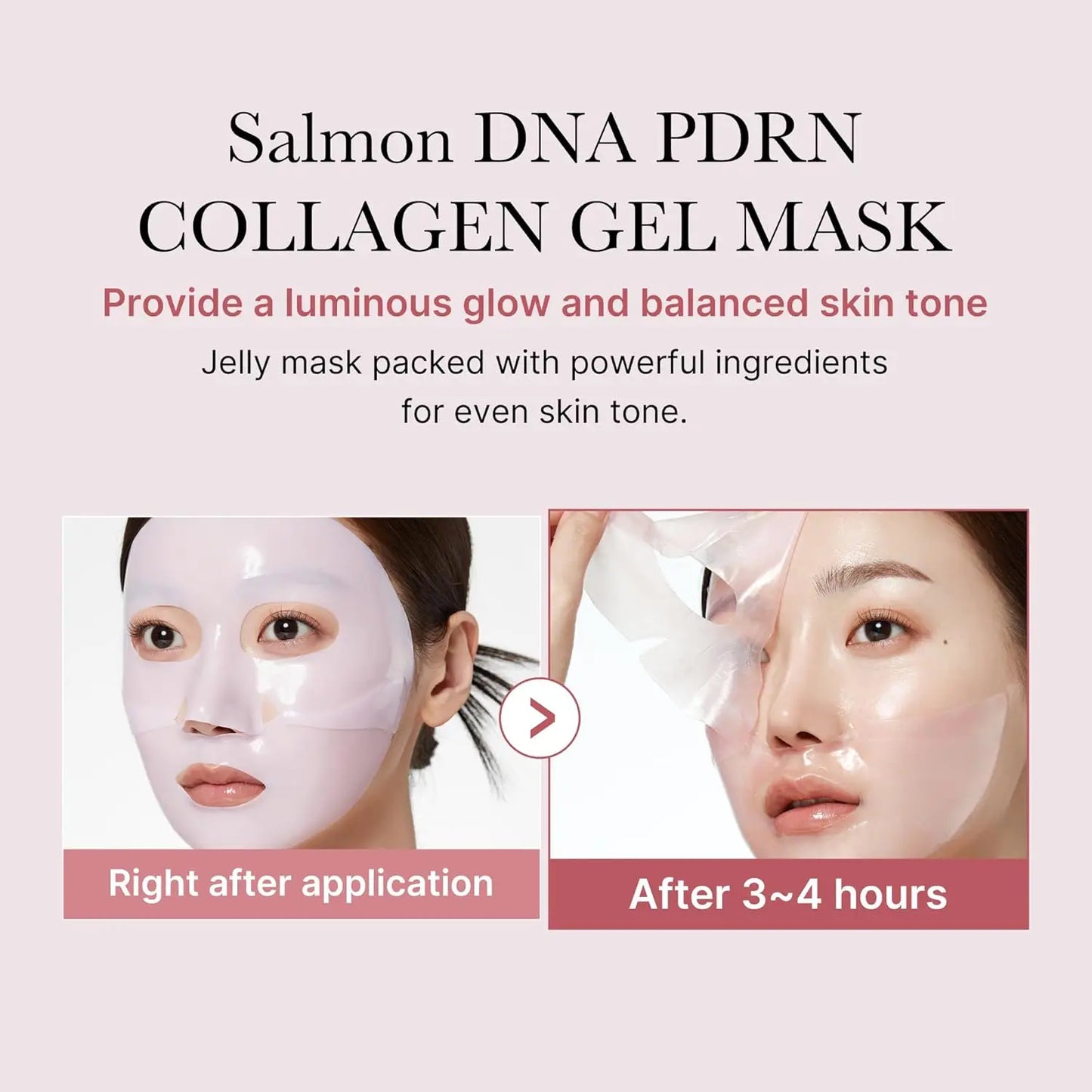 Factory Wholesale Korean Skincare Medicube Salmon DNA PDRN Pink Collagen Gel Mask Overnight Radiance Firming Mask 28g * 4units