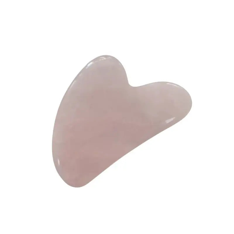 Traditional Chinese Gua Sha Natural Rose Quartz Gua Sha Stone - Heart-Shaped Facial Lifting Massage Tool for Skincare