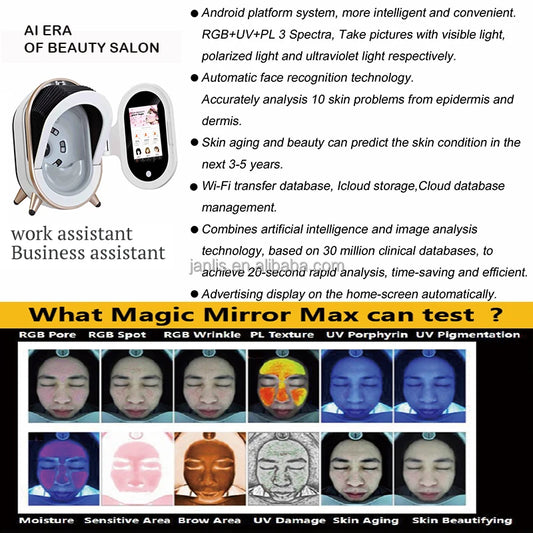 Professional AI Skin Analyzer Machine with Deep Learning Technology for Dermatology & Skincare Clinics