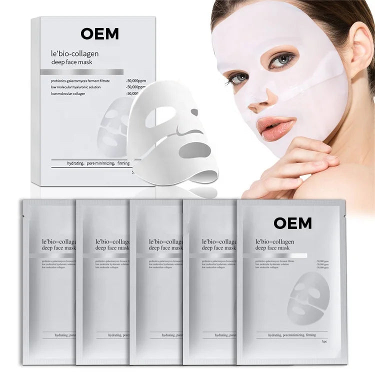 Private Label Deep Sleep Hydrogel Bio-Collagen Mask Anti-Wrinkle, Firming and Brightening Skincare for Lady
