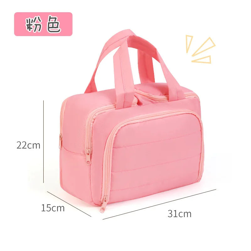 Capacity Travel Skincare Bag Fashionable Cosmetic Makeup Organizer with Zipper Closure